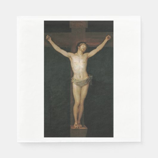Christus (Jezus aan het kruis) (door Goya) Servet (Voorkant)