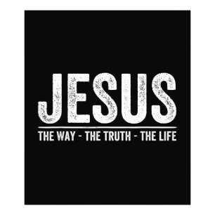 Christus Jezus De Weg. De Waarheid. Het Leven Geze Foto Afdruk