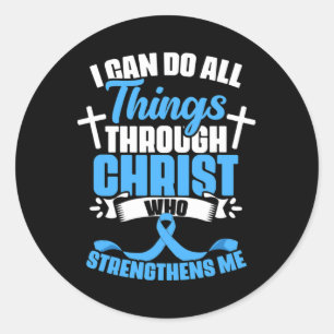 Christus Jezus Diabetes Warrior Diabetische Diabet Ronde Sticker