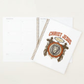 Christus Jezus Vintage Leeuw Geloof Planner (Display)