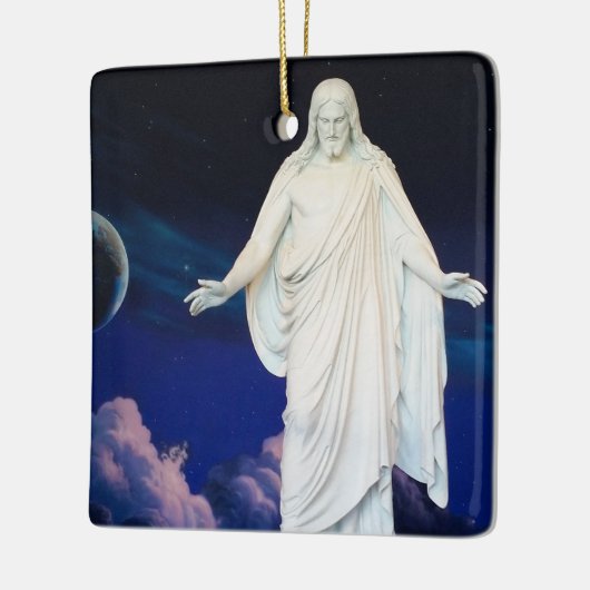 Christus Kerstornament Keramisch Ornament (Links)