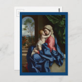 Christus Kind Embrak Zijn moeder Briefkaart (Voorkant / Achterkant)