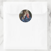 Christus Kind Embrak Zijn moeder Ronde Sticker (Tas)