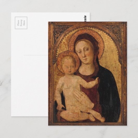 Christus Kind in Arch met Moeder Briefkaart (Voorkant / Achterkant)