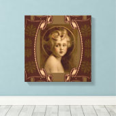  Christus Kind Jezus Het licht van de wereld Canvas Afdruk (Insitu (Houten vloer))