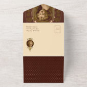  Christus Kind Jezus Religieuze Schrift All In One Uitnodiging (Buitenkant)