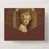  Christus Kind Jezus Religieuze Schrift All In One Uitnodiging (Achterkant)