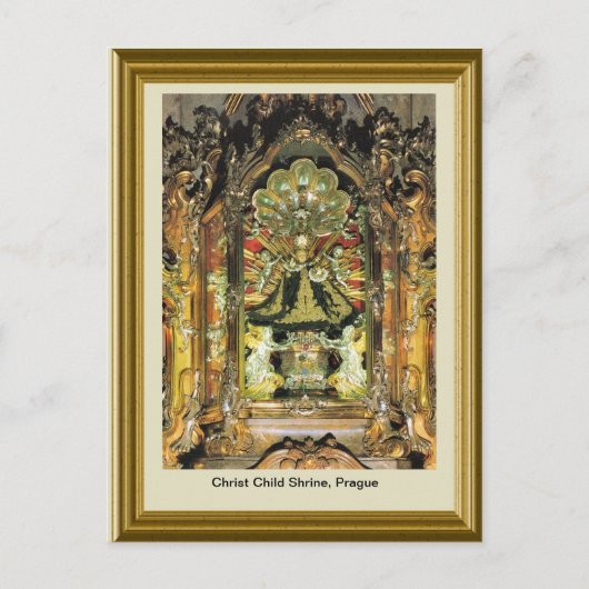 Christus Kind Shrine, Praag Briefkaart (Voorkant)