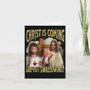 Christus komt Ben je grappig beledigend aan het sl Kaart