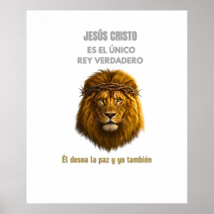 Christus Koning Poster Leeuw van Juda Echte Koning