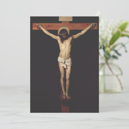 Christus Kroatisch door Diego Velazquez Save The Date (Staand voorkant)