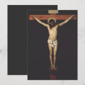 Christus Kroatisch door Diego Velazquez Save The Date (Voorkant / Achterkant)