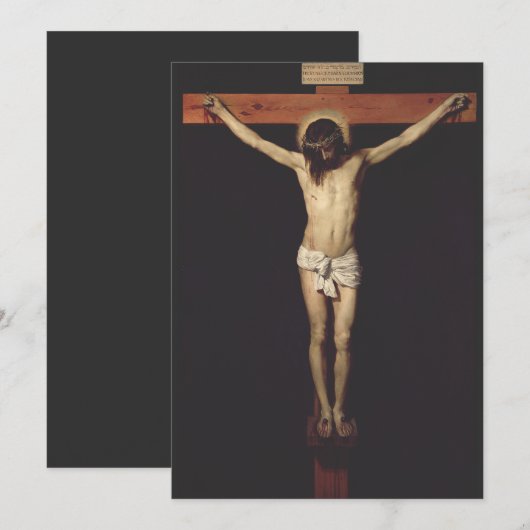 Christus Kroatisch door Diego Velazquez Save The Date (Voorkant / Achterkant)