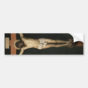 Christus Kroatisch op het Kruis (geloof) (Velazque Bumpersticker