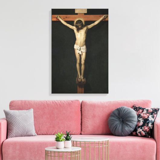 Christus Kroatisch op het Kruis (geloof) (Velazque Canvas Afdruk (Insitu (Woonkamer))