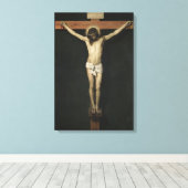 Christus Kroatisch op het Kruis (geloof) (Velazque Canvas Afdruk (Insitu (Houten vloer))
