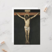 Christus Kroatisch op het Kruis (geloof) (Velazque Kaart (Voorkant / Achterkant in situ)
