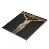 Christus Kroatisch op het Kruis (geloof) (Velazque Tegeltje (Zijkant)