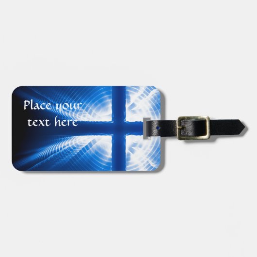 Christus Kruis Bagagelabel (Voorkant horizontaal)