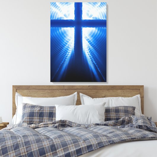 Christus Kruis Canvas Afdruk (Insitu (Slaapkamer))