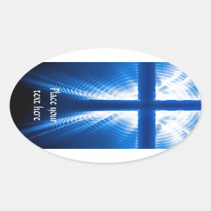 Christus Kruis Ovale Sticker