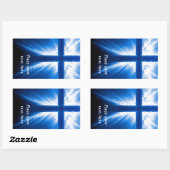 Christus Kruis Rechthoekige Sticker (Vel)
