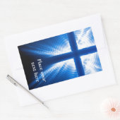 Christus Kruis Rechthoekige Sticker (Envelop)