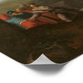 Christus & kruis - van Poelenburch Fine Art Poster (Hoek)