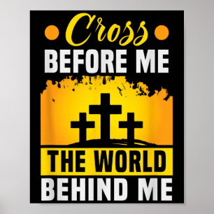 Christus kruis voor mij de wereld achter mij Chris Poster