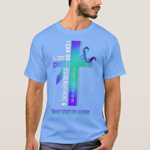Christus kruising Zwangerschap Baby Verlies bewust T-shirt