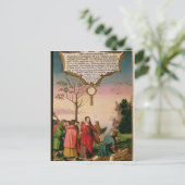 Christus leert zijn discipelen briefkaart (Staand voorkant)