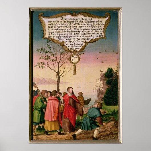 Christus leert zijn discipelen poster (Voorkant)
