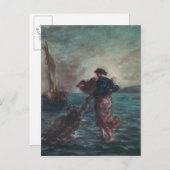 Christus loopt op water briefkaart (Voorkant / Achterkant)