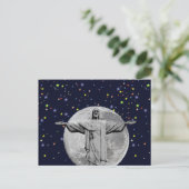 Christus, maan en sterren briefkaart (Staand voorkant)
