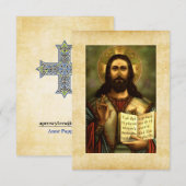 Christus met Bijbel Save The Date (Voorkant / Achterkant)