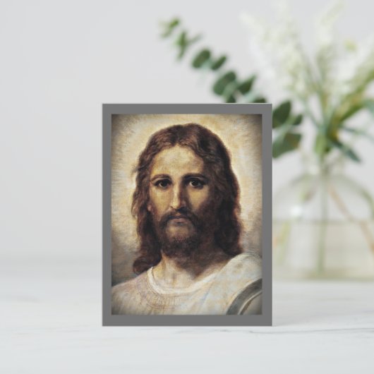 Christus met compassionate Eyes Briefkaart (Staand voorkant)