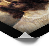 Christus met compassionate Eyes Poster (Hoek)