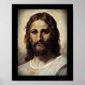 Christus met compassionate Eyes Poster (Voorkant)