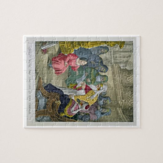 Christus met de Artsen in de tempel, van een bijbe Legpuzzel (Horizontaal)