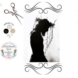 Christus met de kroon van doornen Decoupage Tissuepapier