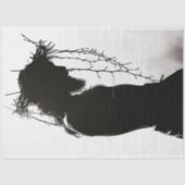 Christus met de kroon van doornen Decoupage Tissuepapier (Voorkant)