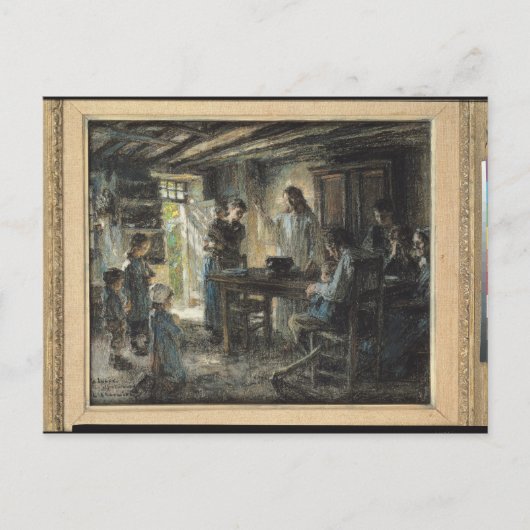 Christus met de Meek, 1903-04 Briefkaart (Voorkant)