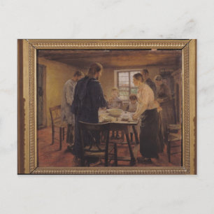 Christus met de Peasants, c.1887-88 Briefkaart