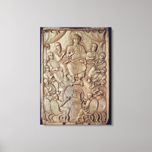 Christus met de twaalf apostelen canvas afdruk