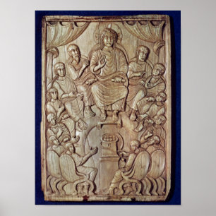 Christus met de twaalf apostelen poster