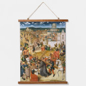 Christus met de  verf van het kruis hangend wandkleed (Voorkant)