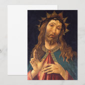 Christus met Doornenkroon door Sandro Botticelli (Voorkant / Achterkant)