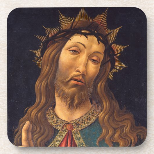 Christus met Doornenkroon door Sandro Botticelli Bier Onderzetter (Voorkant)