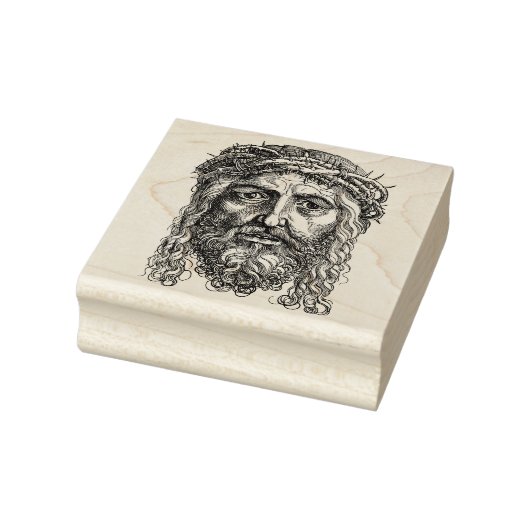 Christus met doornenkroon ...rubberen stempel (Stempel)