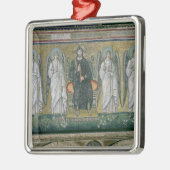 Christus met engelen 2 metalen ornament (Links)